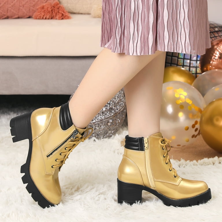 靴 Unknown - lace up design boots gimmick Amazon.com | ICHIGO Women's Fashion Ankle Booties Causal 8