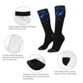thumbnail image 3 of Vsdgher Black Blue Glitter Sparkles Knee Socks, High Socks Long Stretchy Sock Women Knee High Stocking, Long Socks for Women, 3 of 6