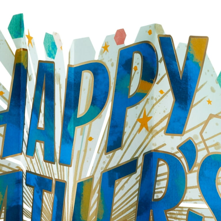 Hallmark Paper Wonder Jumbo 3D Pop-Up Father's Day Card (Happy Father's Day)