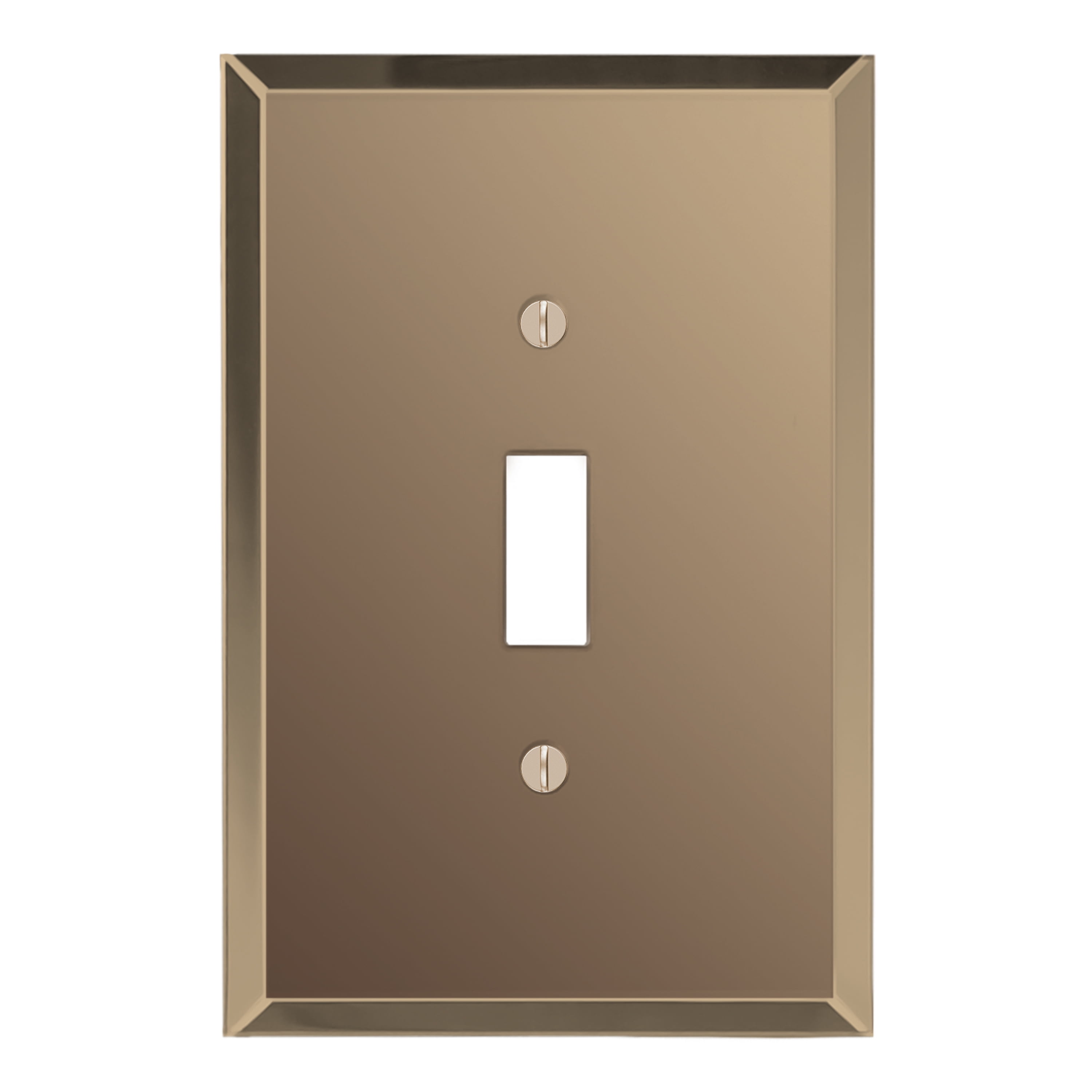 Switch Hits Toggle Wall Plate Switch Cover Glass Mirror Bronze Tint