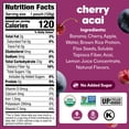 thumbnail image 4 of (3 pack) NOKA Organic Cherry Acai Smoothie, 4.22 oz Pouches, 4 Count, 4 of 10