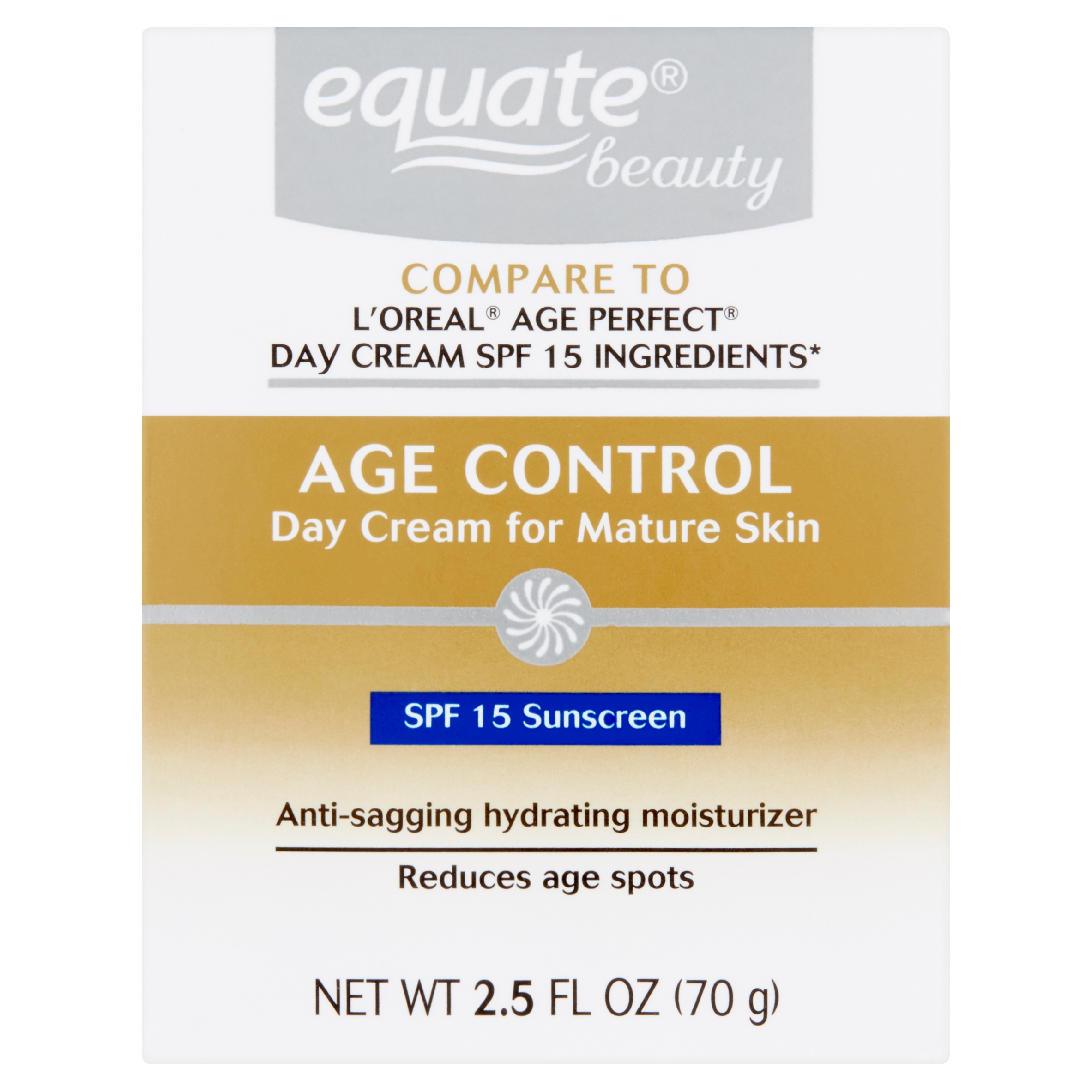 Equate Beauty Age Control Day Cream for Mature Skin Sunscreen, SPF 15, 2.5 fl oz - image 3 of 10