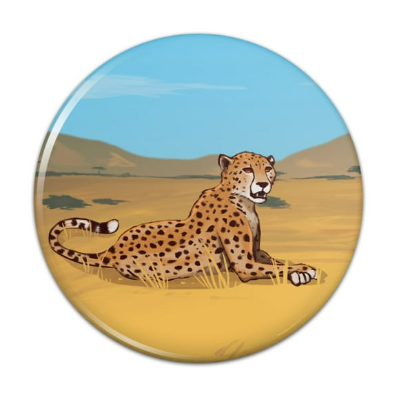 Cheetah Africa Savannah Pinback Button Pin