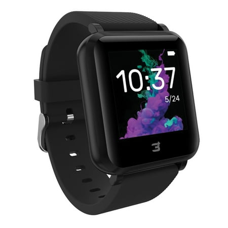 3Plus - Vibe Plus Smartwatch 36mm - Aluminum - Black