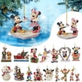 thumbnail image 2 of Colgante de Navidad de la serie de dibujos animados de Disney, Mickey Mouse, Minnie, periferales de aniversario, decoraciones, adornos de coche, regalo de muñeca, nuevo, 2023, 2 of 4