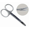 thumbnail image 1 of KUTZ (2 Pack) 3.5" (8.9 cm) Baby Safety Scissors - Rounded Curved Blades | Stainless Steel Design | Safely Trim Tiny Fingernails & Toenails, 1 of 4