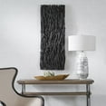 thumbnail image 3 of Uttermost Gathered Teak 49x19" Contemporary Wood Wall Decor in Black, 3 of 7