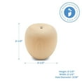 thumbnail image 2 of Unfinished Wooden Apples for Crafts 2-1/2-inch, Pack of 25 Fake Apples, Fake Fruit for Vintage Apple Kitchen Decor, by Woodpeckers, 2 of 8