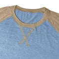 thumbnail image 7 of WRKEKC Mens Long Sleeve Tee Shirts Two Tone Raglan Crew Neck Long Sleeve Soft Knit Curved Hem Daily Casual Pullover Tops, 7 of 7