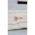 thumbnail image 3 of Tread India 2ct Moissanite Diamond, 14K Gold-Plated Ring, 3 of 3