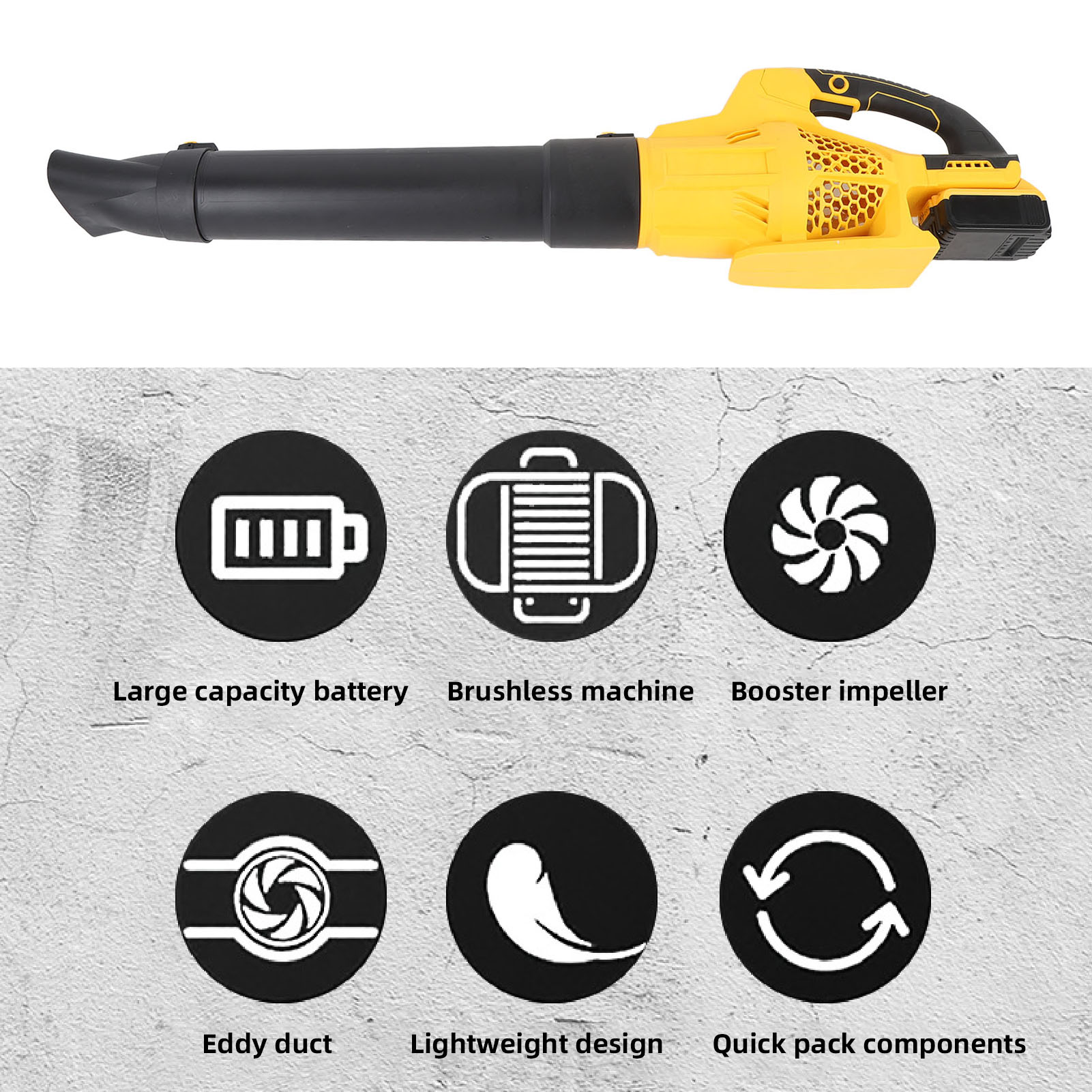 Cordless Leaf Blower 400CFM Variable Speed Battery Powered Blower with 3000mAh Battery and Charger for Lawn Yard Garden