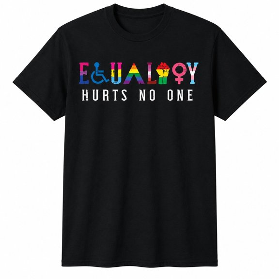 Equality Hurts No One Graphic T-Shirt, Unisex Classic Fit Pride Tee