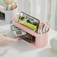 thumbnail image 4 of Cosmetic Storage Box Multi Grids Multifunctional Rotary Large Capacity Drawer Design Keep Neat Phone Rack Lipsticks Desktop Storage Case Household Stuff, 4 of 8