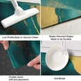 thumbnail image 3 of Teal and Gold Marble Flow Lines Pattern Kitchen Rug Mat,Kitchen Runner Rugs Non Skid Washable,Decorative Kitchen Floor Mats for Kitchen,Sink,Laundry,17"X47", 3 of 5