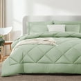 thumbnail image 7 of Sleepdown Comforter Set 7-Piece Bed in a Bag - Sage, Queen, 7 of 7