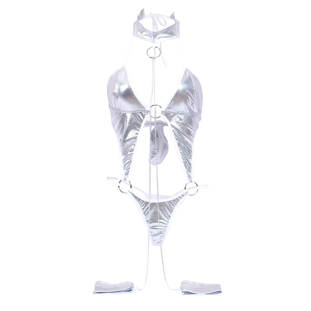 Lencería sexy para mujer Traje de charol sexy Ropa de pasión Uniforme Tentación Sexy Tallas grandes Fridja nalpqowj42786