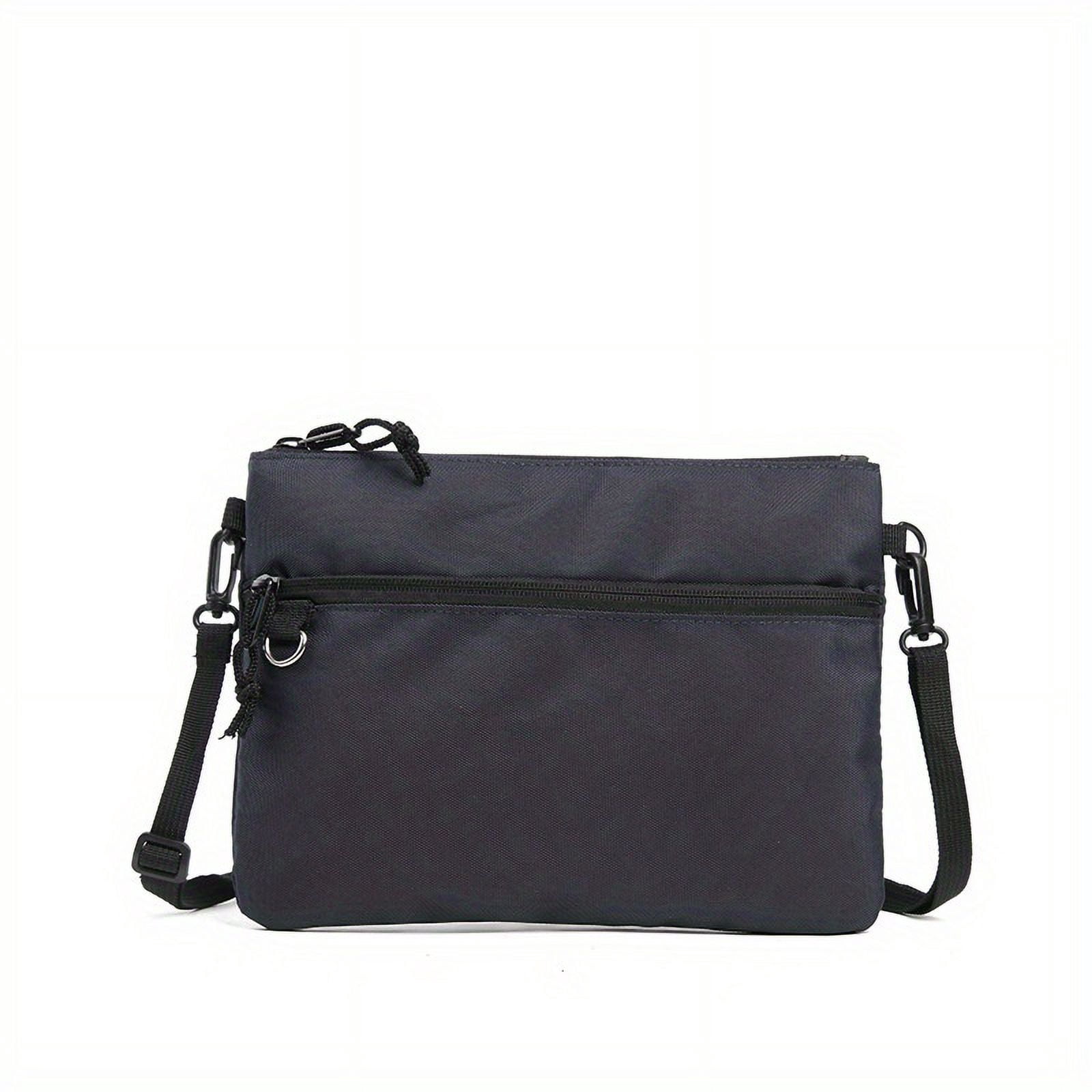 HMSHA Casual Sling Bag For Men Thin Fashionable Crossbody Bag For Hanging Out & Daily Commute Portable Shoulder Bag