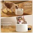 thumbnail image 2 of Ceramic Cat Water Fountain, 2.1L/71oz Automatic Ceramic Drinking Fountain for Cats, Dogs, Pet with Ultra-Quiet Pump and Filter & Sponge (White), 2 of 8