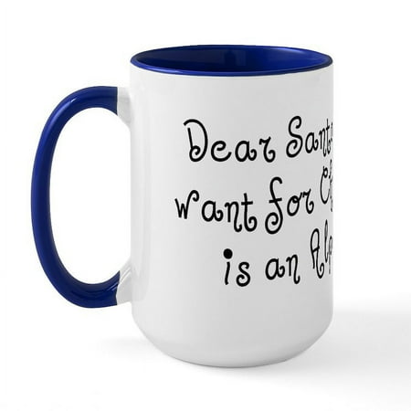 

CafePress - Alpaca For Christmas Large Mug - 15 oz Ceramic Large Mug