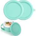 thumbnail image 1 of 2Pcs Silicone Lid for Dash Ice Cream Maker Mug, Bowl Covers Compatible with Dash My Mug Ice Cream Maker Bowl, Reusable Silicone Ice Cream Storage Lids Freezing or Heating(Blue, 2pcs), 1 of 5
