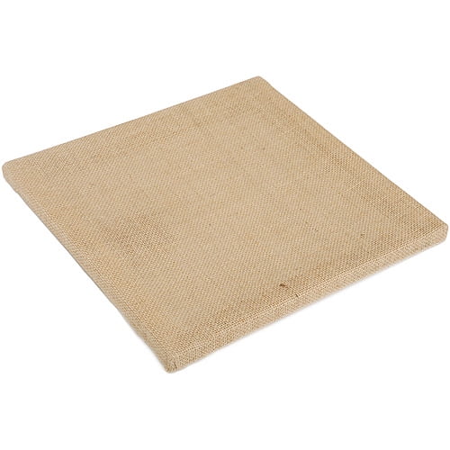 Canvas Corp Stretched Burlap, Natural 12"x12"