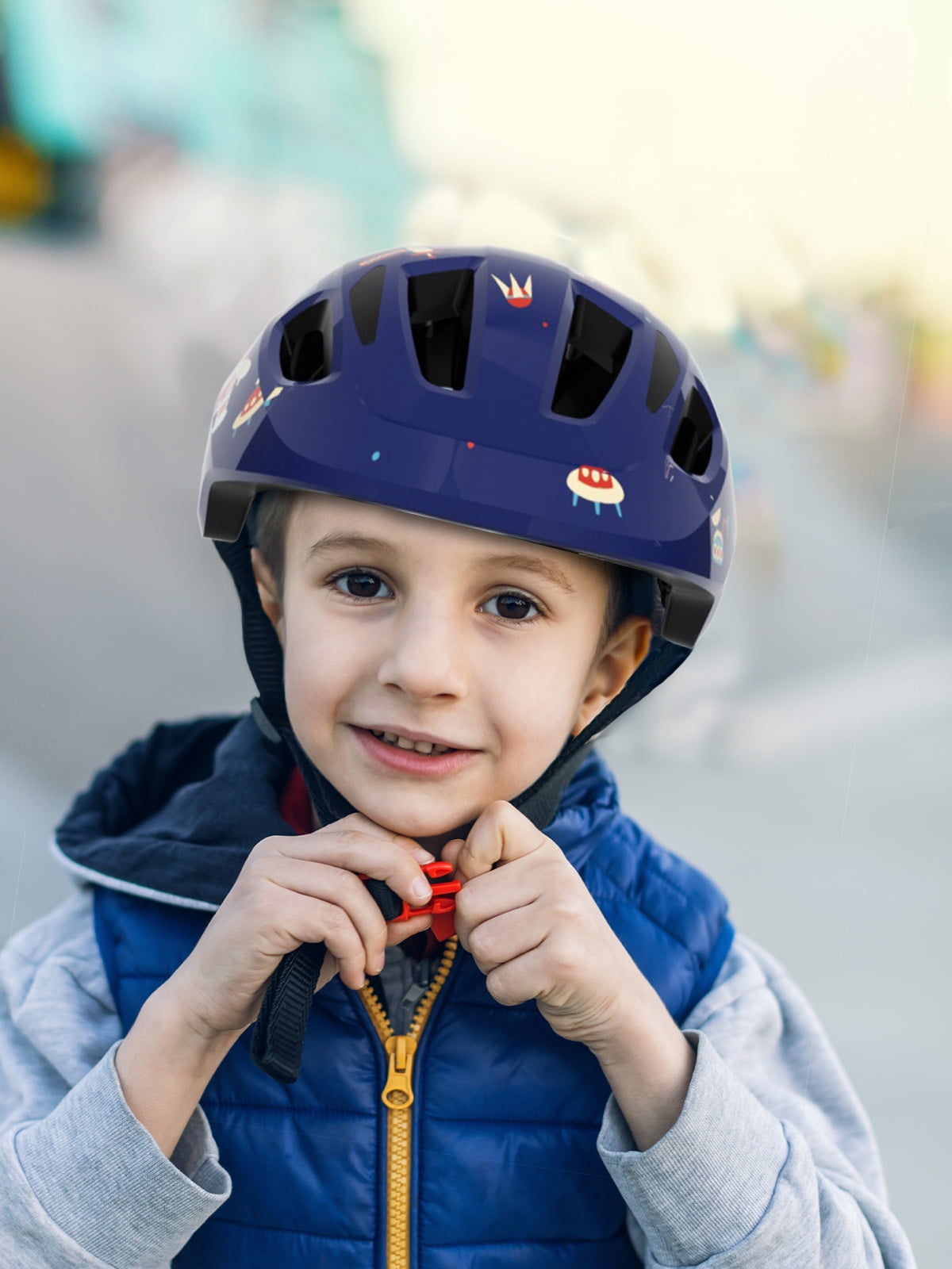 KORIMEFA Kids Bike Helmet Toddler Bicycles Helmets, Multi-Sport Protective Gear Set for 3-5-8-14 Years Boys Girls with Knee Elbow Pads Wrist Guards for Cycling,Skateboarding,Skating Scooter