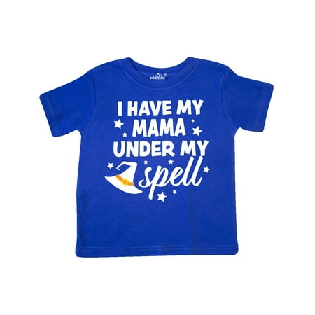 

Inktastic I Have My Mama Under My Spell with Cute Witch Hat Gift Toddler Boy or Toddler Girl T-Shirt