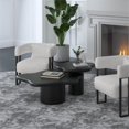thumbnail image 4 of Pemberly Row Contemporary 2pc Coffee Table Set in Black Finish, 4 of 7