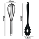 thumbnail image 2 of Juego de 2 utensilios de cocina de silicona resistentes al calor para utensilios de cocina antiadherentes, antiarañazos, aptos para lavavajillas, 2 of 5