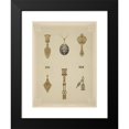thumbnail image 2 of Martin Gerlach 14x18 Black Modern Framed Museum Art Print Titled - Eight Designs for Jewelry, Including Black Pendant with Diamonds. (1872 - 1873), 2 of 5