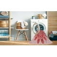 thumbnail image 2 of Ahgly Company Machine Washable Indoor Square Transitional Pastel Pink Area Rugs, 4' Square, 2 of 7