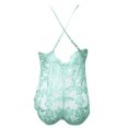 thumbnail image 5 of FhsagQ Lingerie pour Femmes Grande Taille Mode pour Femmes Combinaison Moulante Lingerie Jeu de Rôle Lingerie pour Femmes Lingerie en Dentelle à Carreaux Rouges Lingerie pour Femmes Lingerie Noire pour Femmes Ensemble avec Peignoir Vert TTTG, 5 of 5