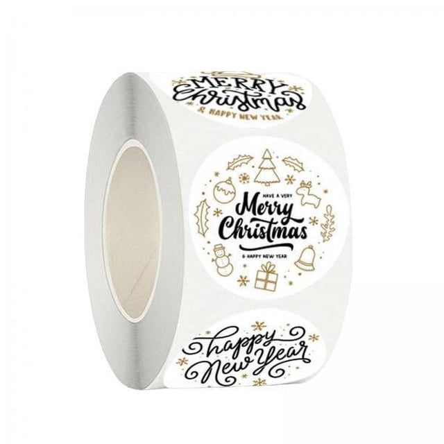 2x de Pegatinas Navideñas, Calcomanías , Pegatinas Decorativas Portátiles, Etiquetas para Bolsas de Cumpleaños, Etiquetas, Tarjetas, 2 piezas