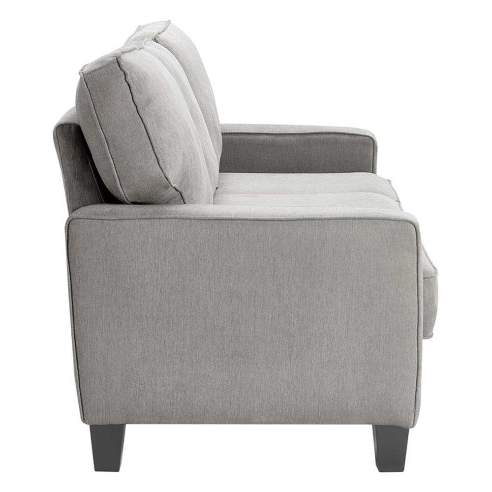 Serta Palisades 77" Track Arm Fabric Sofa with Storage Soft Gray