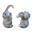 thumbnail image 3 of 2Pcs Elephant Flower Pot Hugger, Funny Pot Huggers for Planters, Resin Flower Pot Huggers, Climbing Elephant Statue Planter Pot Decorations for Home Garden Fence Patio Lawn Yard, 3 of 6