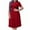 Wine, variant on yillto Womens Plus Size Short Sleeve Maxi Dress High Waist Pleated Elegant Party Maxi Dresses S-3XL