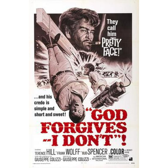 Poster Time God Forgives I Dont Movie Poster 11inx17in Mini Poster 11x17 poster Color Category: Multi, Unframed, Ages: Adults