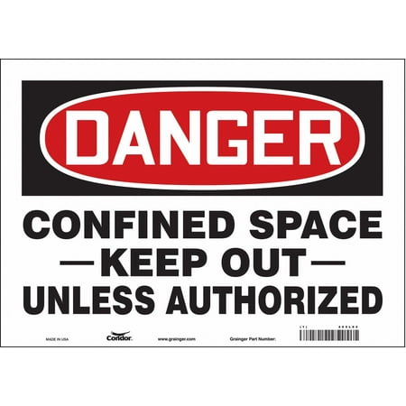 

Condor Safety Sign 10 inx14 in Vinyl 465L64 465L64 ZO-G5077718