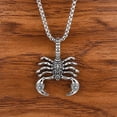 thumbnail image 3 of Gold Silver Black Scorpion Pendant Necklaces For Men Party Anniversary Gift, 3 of 5