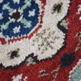 thumbnail image 3 of Rugsotic Carpets Eco-Friendly Handmade Knotted Red Cream Oriental Area Rugs, 2'6"x10', Runner, Silk And Wool, Quick Dry, 3 of 5
