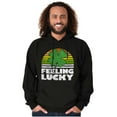 thumbnail image 5 of St Patricks Day Feeling Lucky Clover Hoodie Sweatshirt Women Men Brisco Brands L, 5 of 6