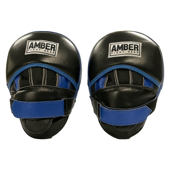 Gel-Infused Leather Punch Mitts for Boxing, Kickboxing, and MMA, Curved Design with Sweat-Resistant Lining, Shock-Absorbing Padding, Perfect for Training and Fitness Workouts