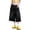 Black-7, variant on Swanpen Women's Solid Color Jean Capri Shorts Wide Leg Loose Fit Button Detail Casual Pants for Spring Summer Fall