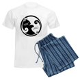 thumbnail image 6 of CafePress - Yin Yang Cat Men's Light Pajamas - Men's Light Loose Fit Cotton Pajama Set, 6 of 7