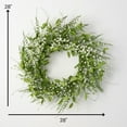 thumbnail image 5 of 28"H Sullivans Lush Leaf Berry Wreath, Green, 5 of 5