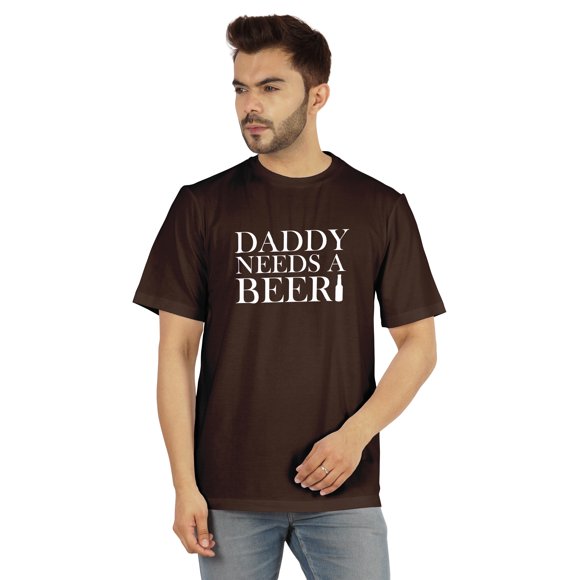 Inkmeso T-shirt Graphique pour Homme « Papa A Besoin d'Une Bière » Citations Drôles T-Shirt de Papa Buveur