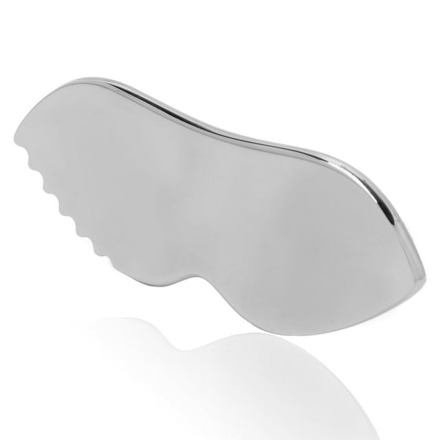 Tabla de masaje Gua Sha de acero inoxidable YUYTE para el cuidado de la piel facial