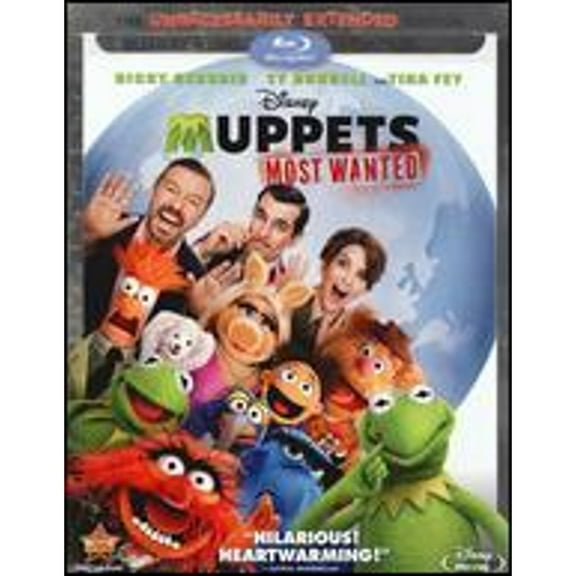 Pre-Owned Muppets Most Wanted [2 Discs] [Blu-ray/DVD] (Blu-Ray 0786936841725) directed by James Bobin