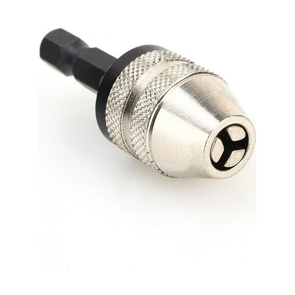 Adaptador convertidor de vástago hexagonal de portabrocas sin llave de cambio rápido de 1/4 0,3 ~ 3,6 mm