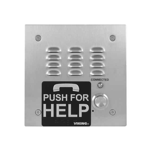 Viking Electronics E-1600-30-IPEWP ADA Compliant VoIP Emergency Elevator Phone Line with Built in Dialer, Digital Voice Announcer & EWP